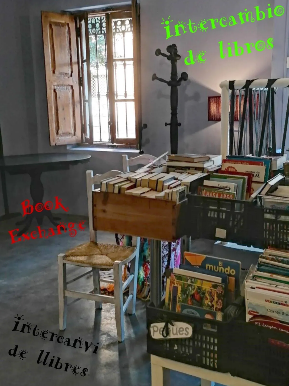 INTERCAMBIO DE LIBROS – Intercanvi de llibres – Book Exchange -Scambio di libri – Échange de livres